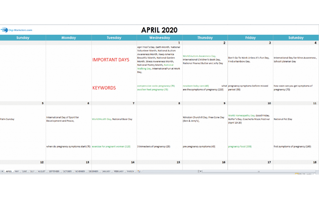 Calendar Planning for Social Media Design Services